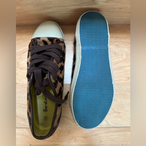 Boden Leopard Print Leather Tennis Trainers Sneakers Size 8 - Picture 7 of 7
